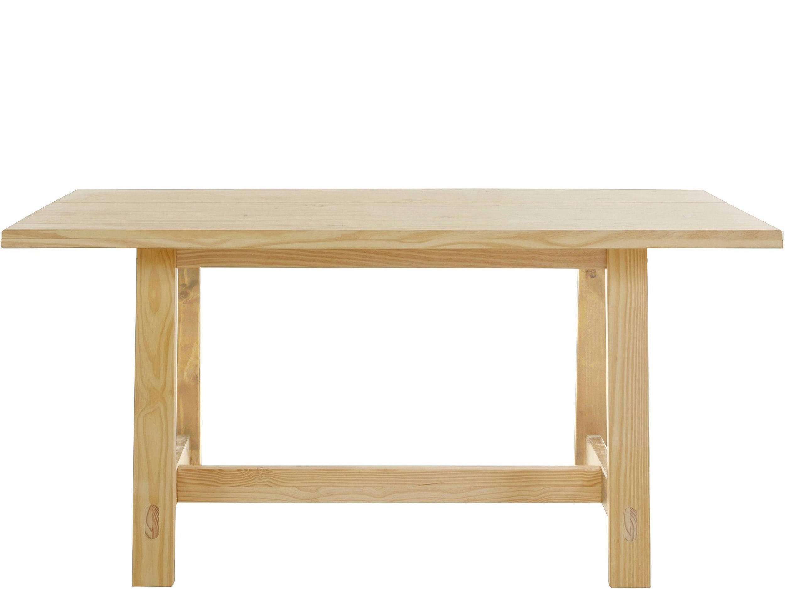 DERBY - Table de salle à manger 160x90 cm 6 personnes en pin naturel