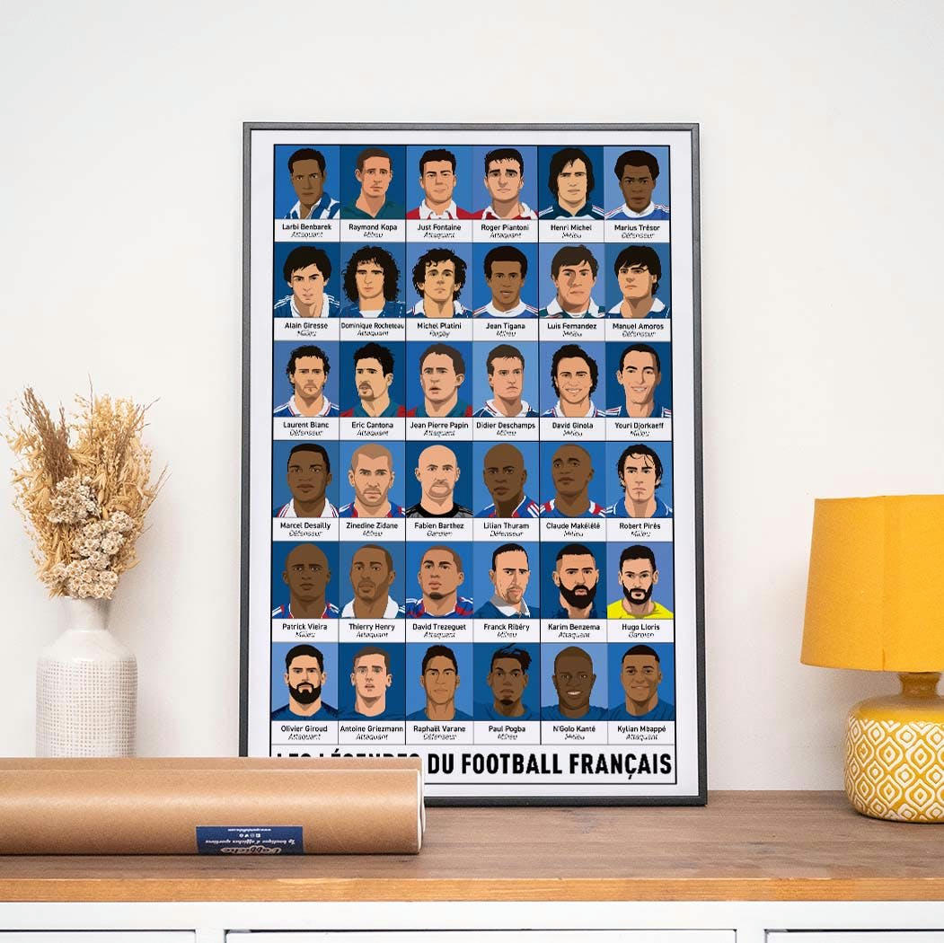 FOOTBALL - Affiche Foot - Les Légendes du foot français