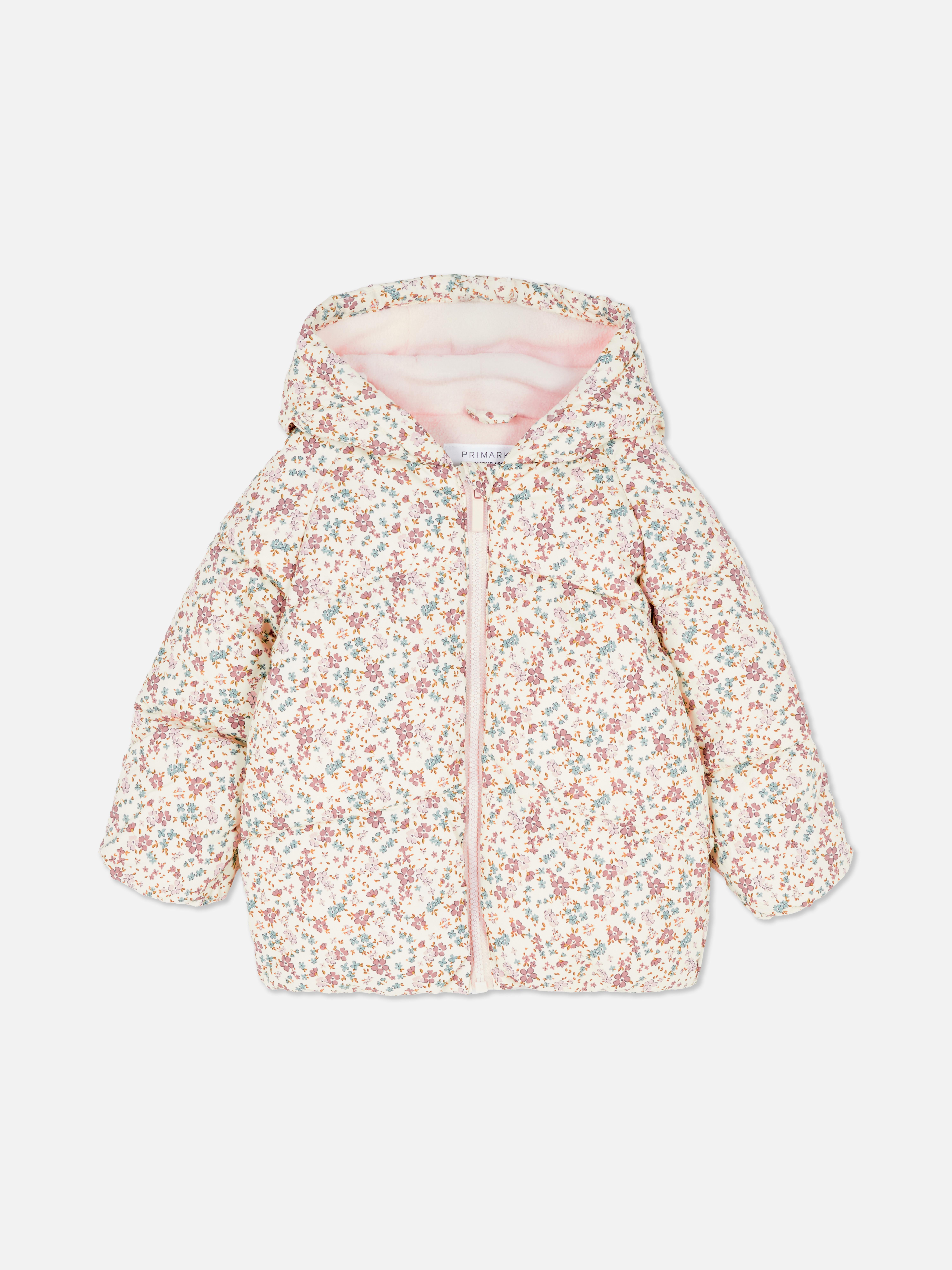 0-36mths | Ditsy Floral Zip-Up Puffer Jacket