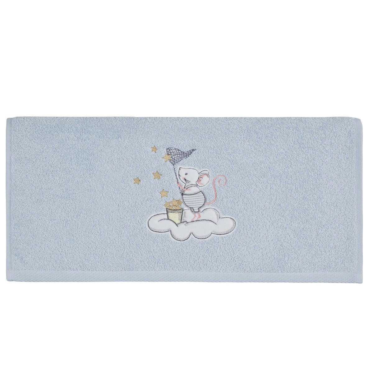 MOUSKY - Serviette de toilette enfant en coton Ciel 50x90 cm
