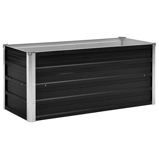 NNEVL Garden Raised Bed Anthracite 100x40x45 cm Galvanised Steel