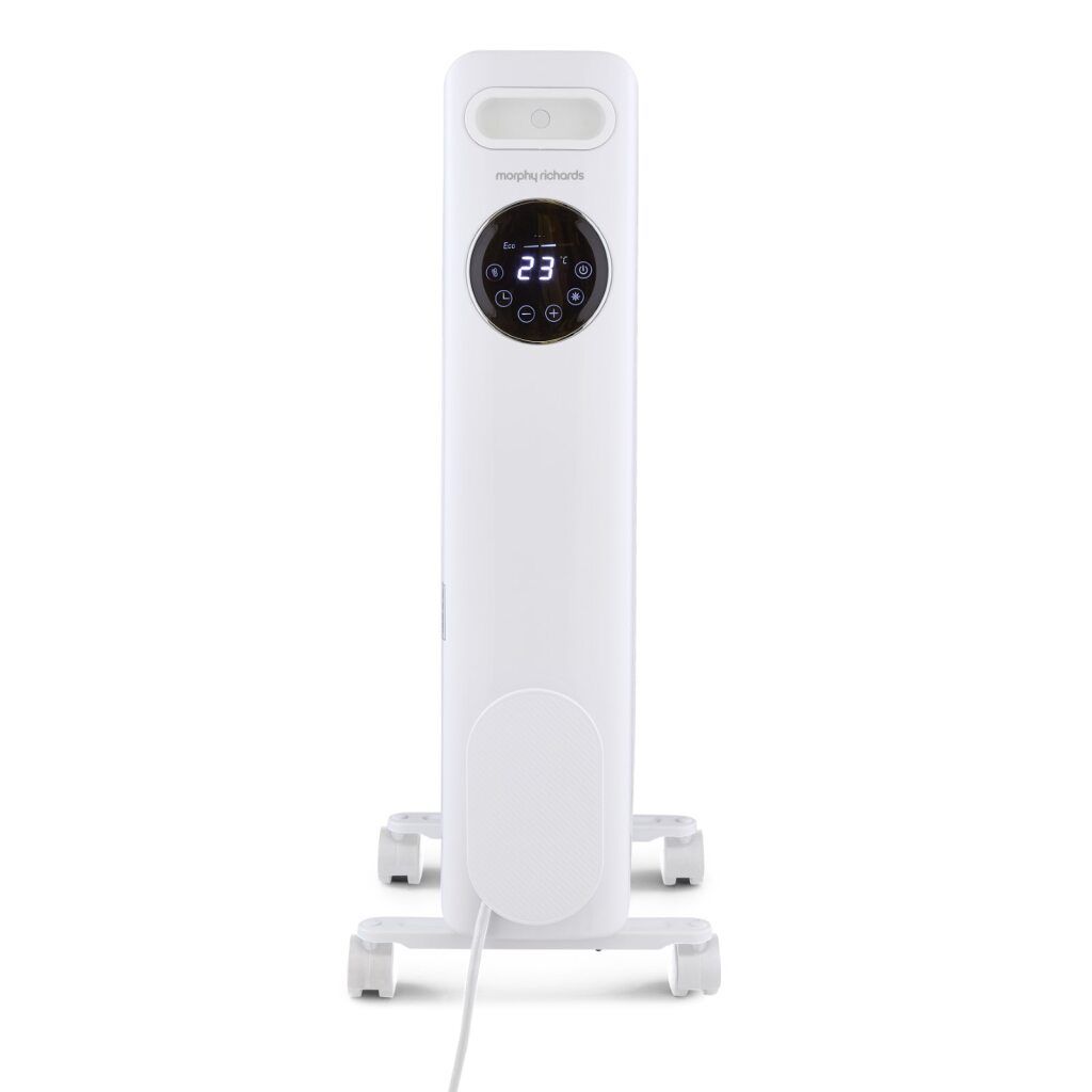 Morphy Richards HeatFlux 1.5kw Digital Oil Filled Radiator with Remote Control White