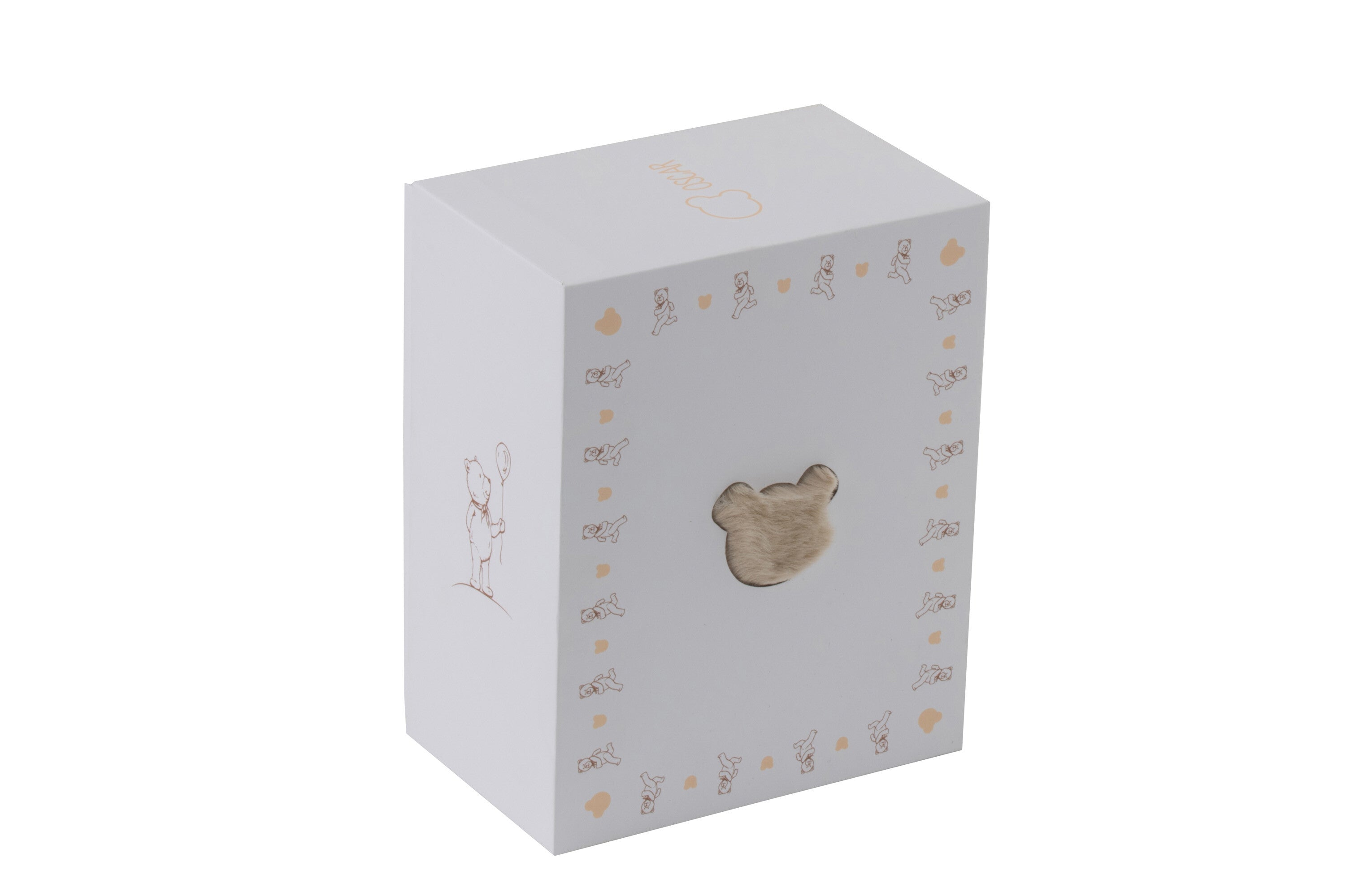J-Line tapijt Hoofd Beer - vloerkleed - polyester - beige