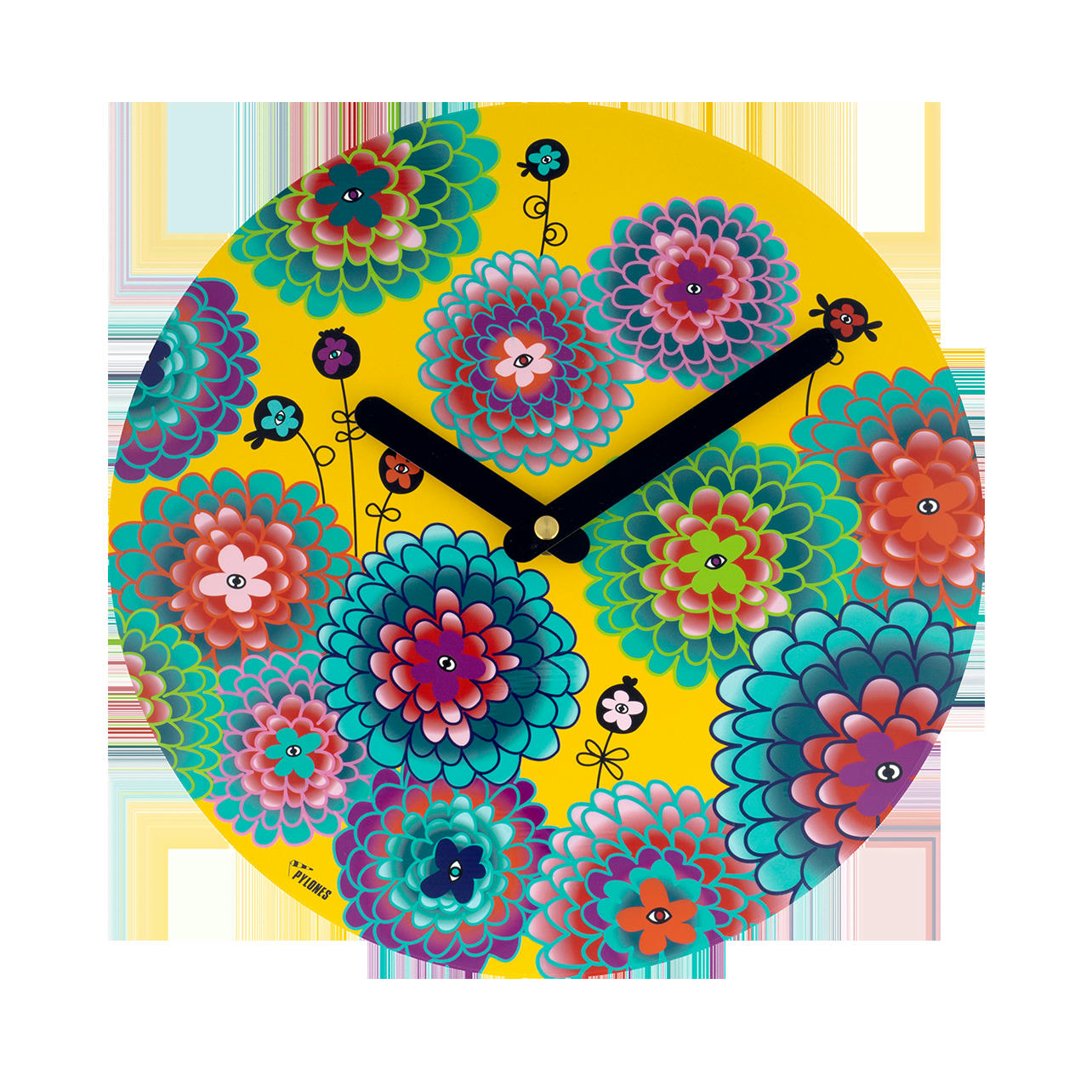 HAPPY TIME - Horloge en métal D26cm