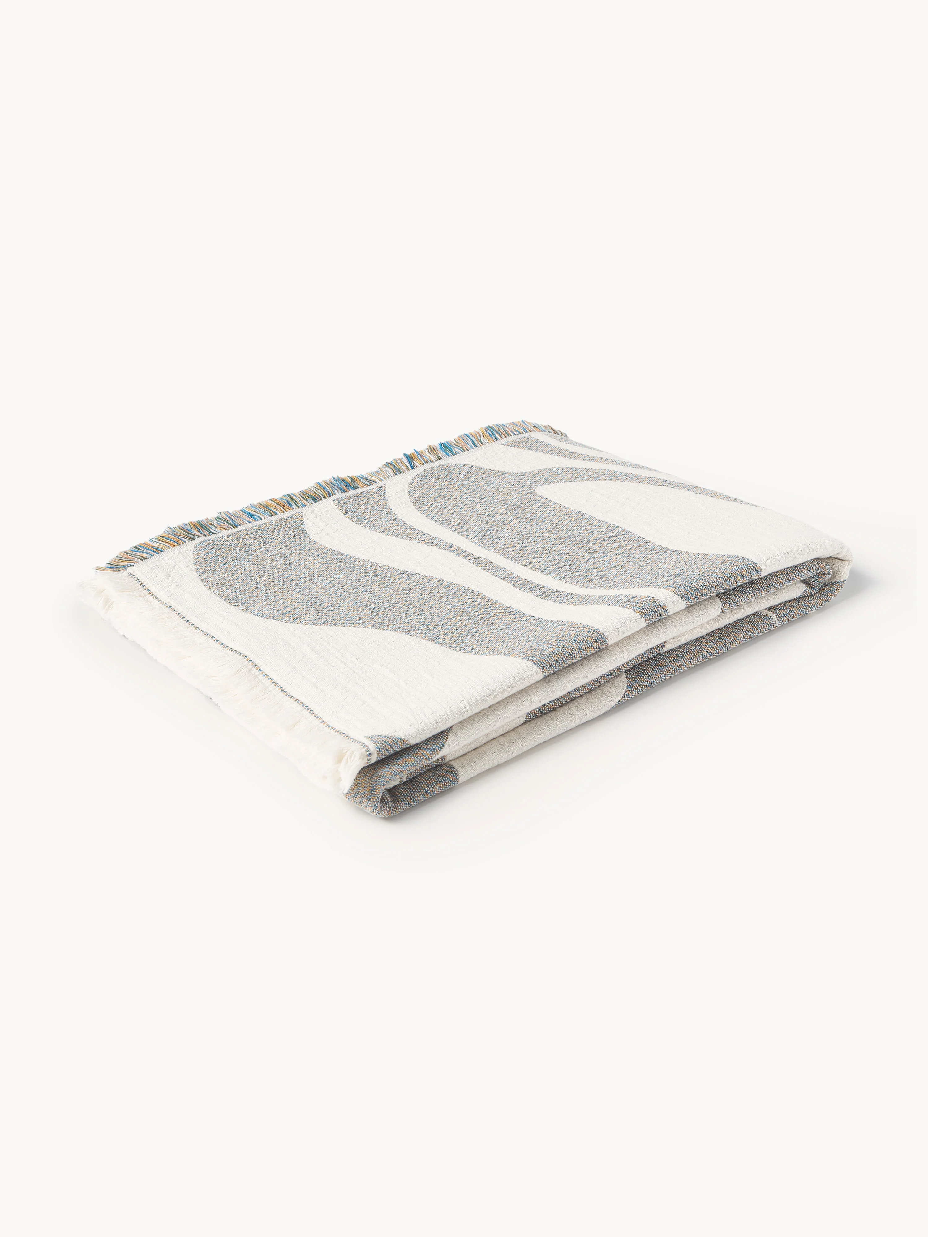 Jacquard-Tagesdecke Rui mit Fransen