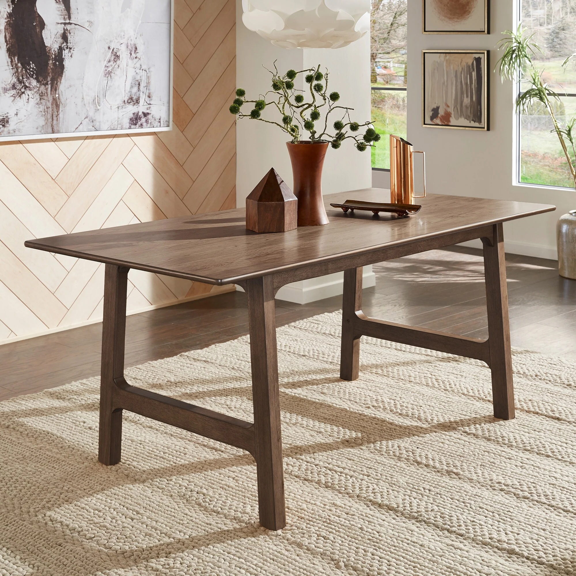 Pitea Scandinavian Wood Finish 71 Dining Table by iNSPIRE Q Modern