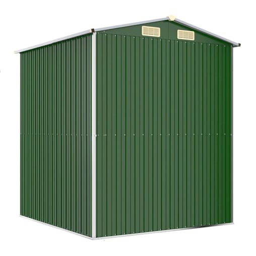 NNEVL Garden Shed Green 192x191x223 cm Galvanised Steel