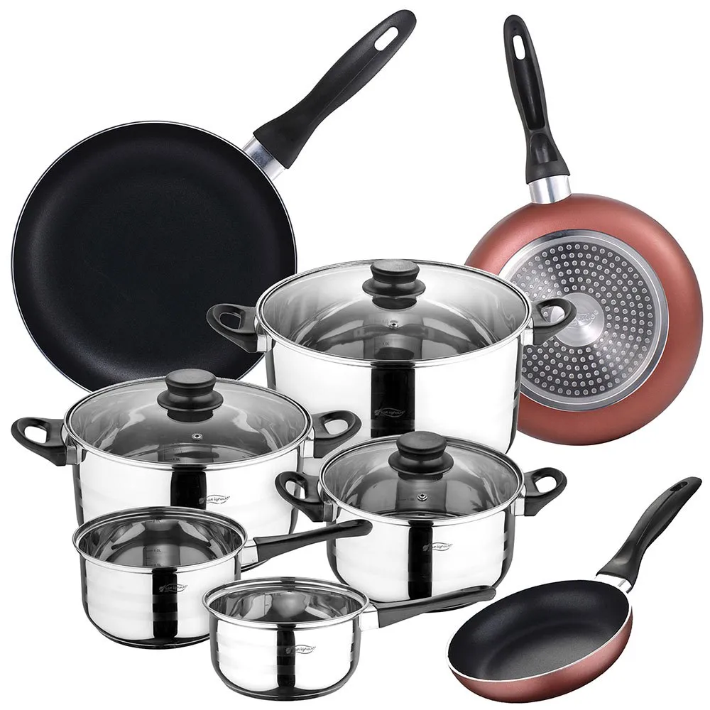 San Ignacio Ø16/20/24 cm Cooking Pot Set 11 units refurbished