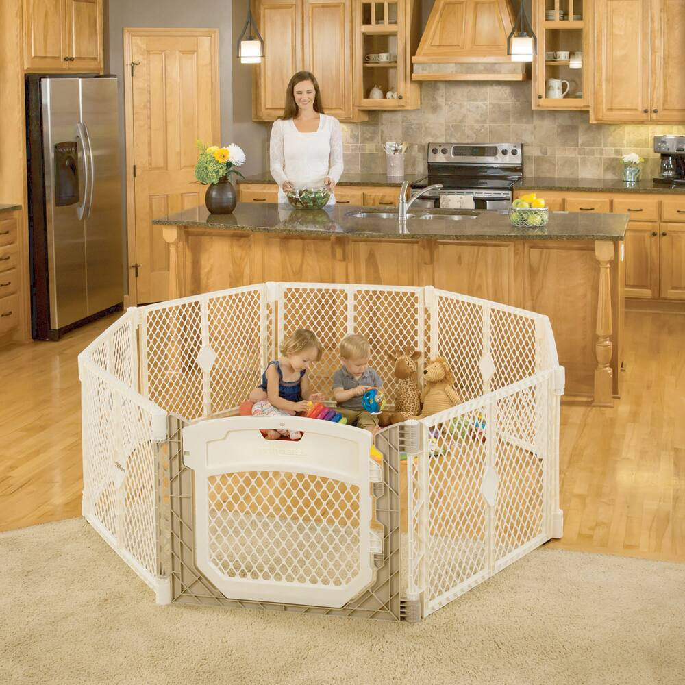 North States Superyard Ultimate 8-Panel Foldable Baby Playpen, Ages 6-24m