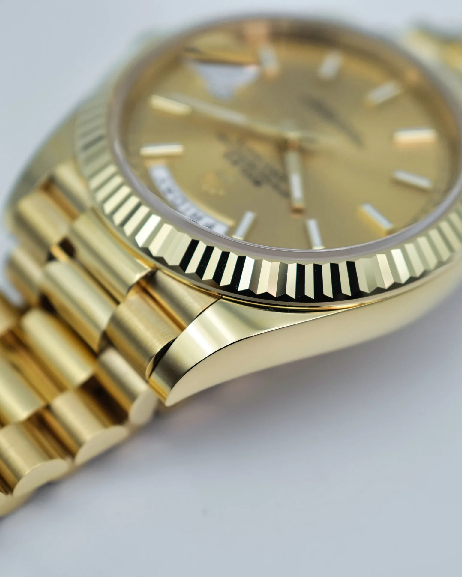 Rolex Day-Date 228238 YG Plated Champagne Dial 40mm Replica