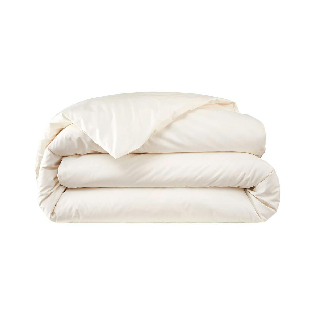 ALCOVE - Housse de couette en percale de coton ecru 200 x 200 cm