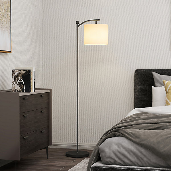 Lampadaire dimmable H.60 cm 2 températures de couleur timer 60 min télécommande noir blanc