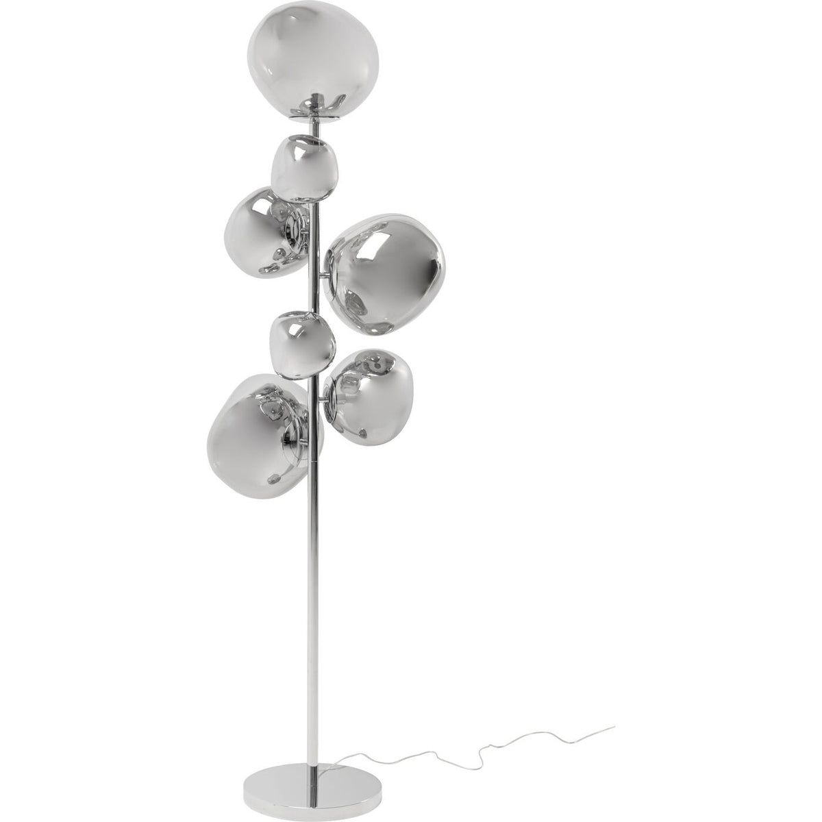 Kare Design Vloerlamp Burbuja 168cm chroom