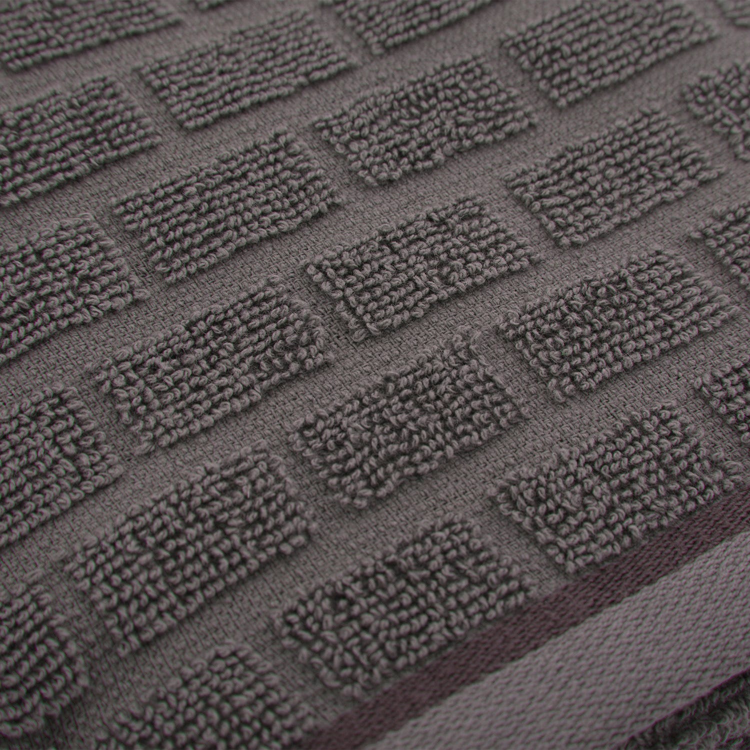Asciugamano viso ospite cotone Pop Corn Brick grigio scuro