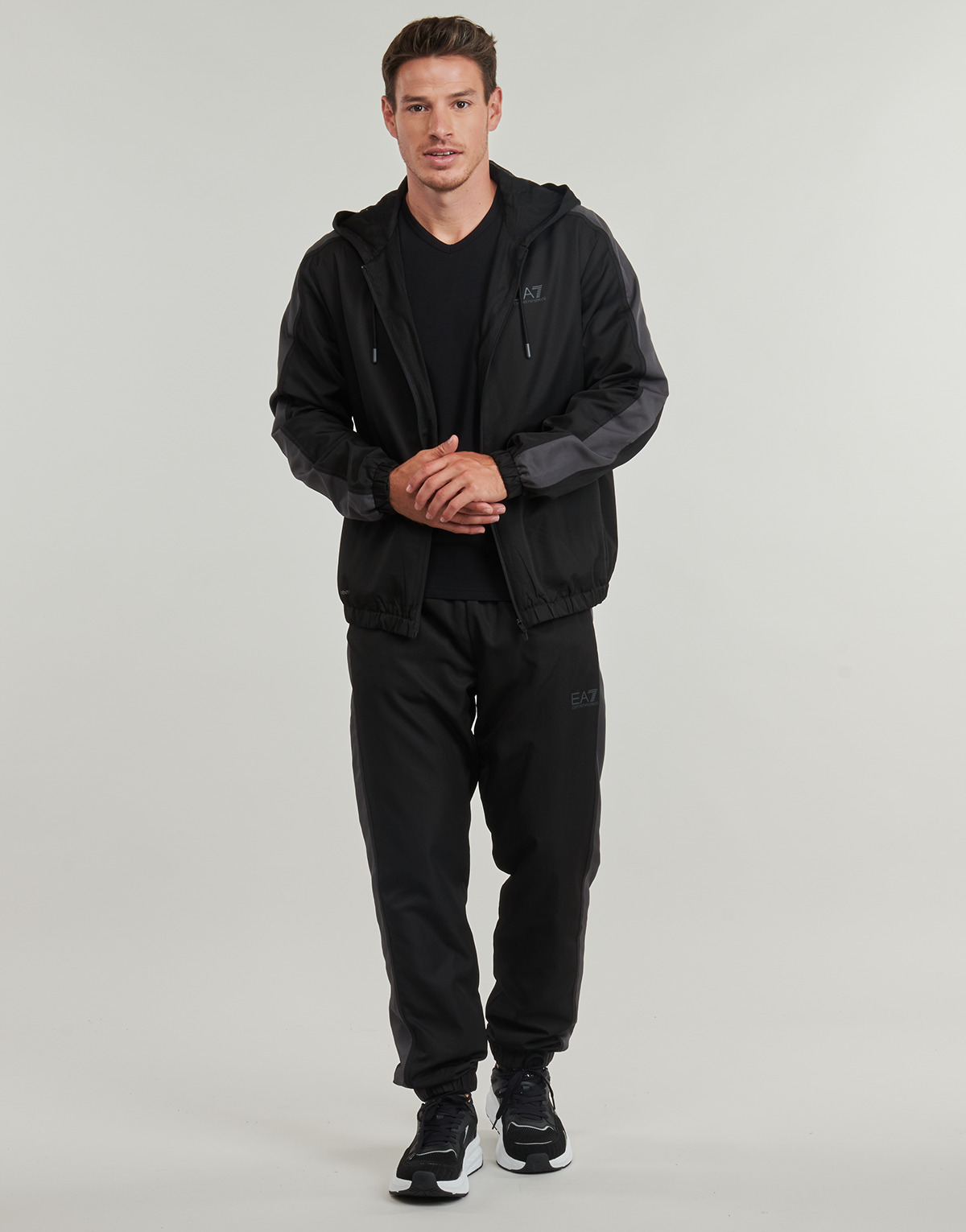 Emporio Armani EA7 - VENTUS7 TRACKSUIT - Black / Grey
