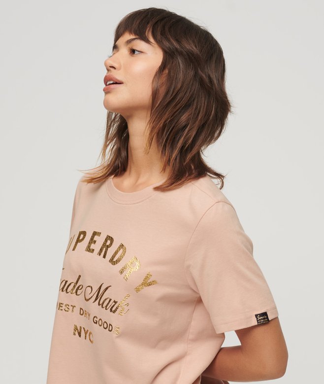 Luxe Metallic Logo T-Shirt