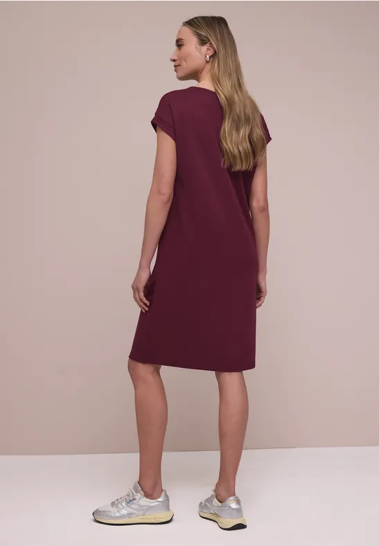 Knielanges Kleid aus Jersey