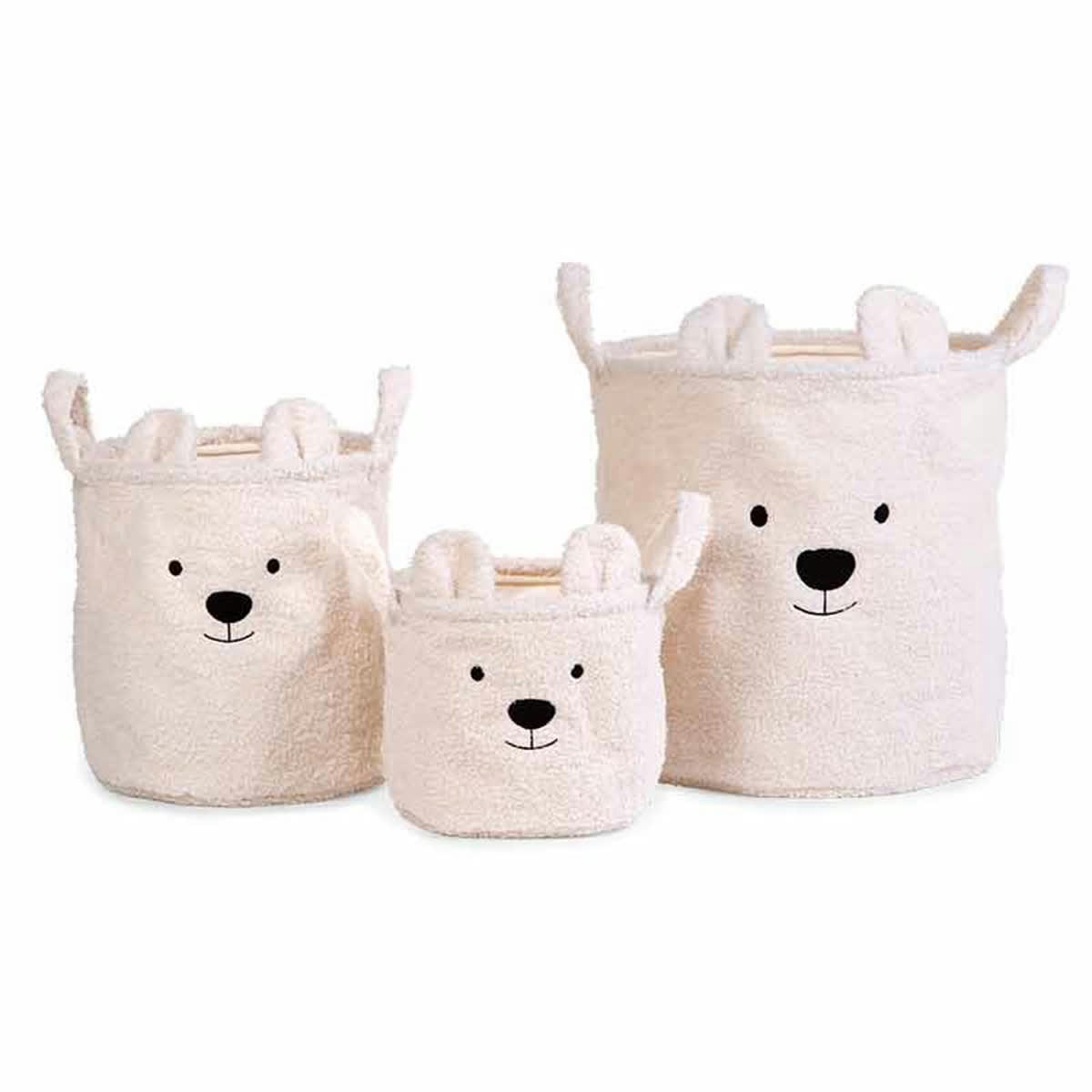 - Panier de rangement écru 25 x 20 cm