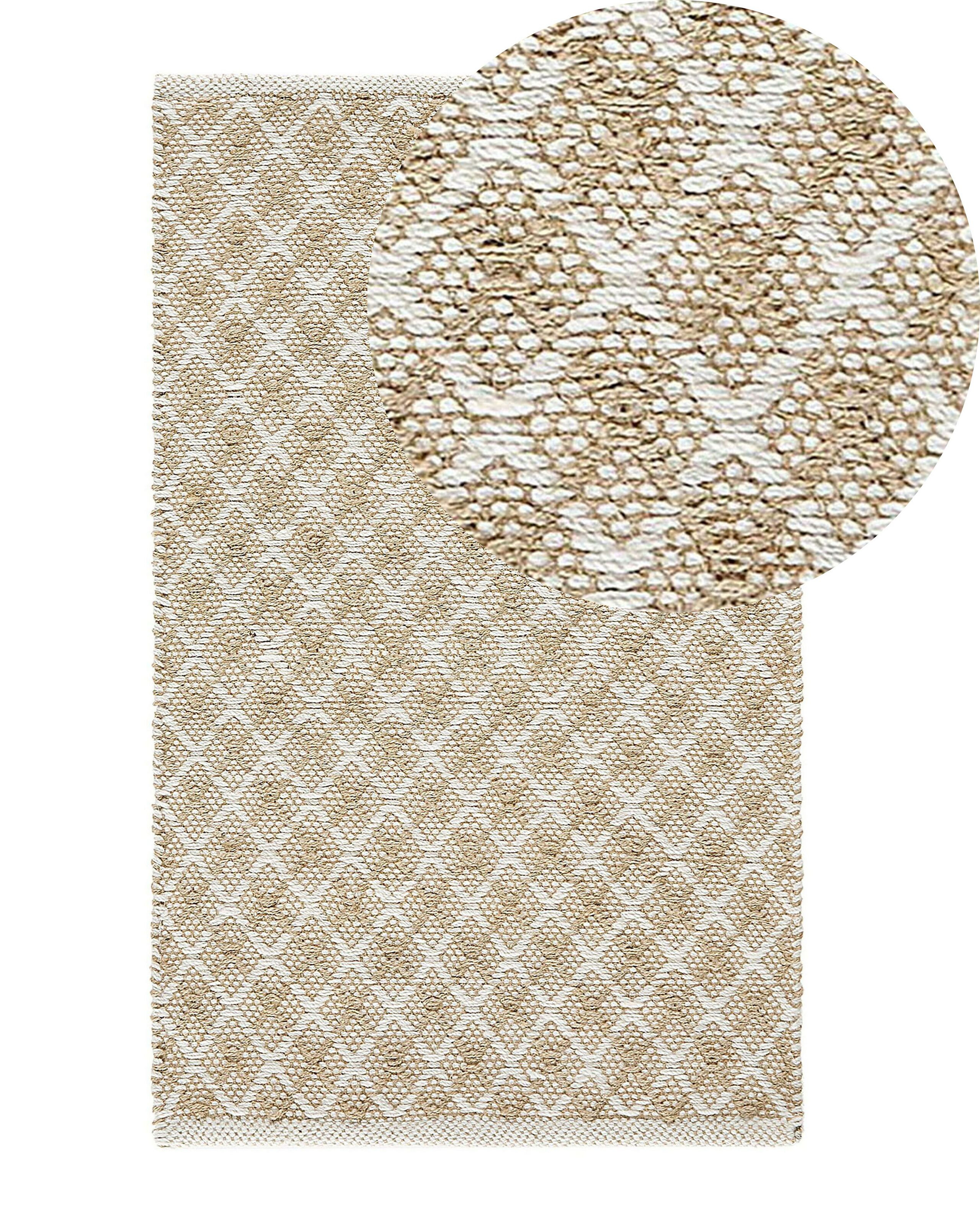Dywanik chodnik jutowy boho 50x80 cm beżowy
