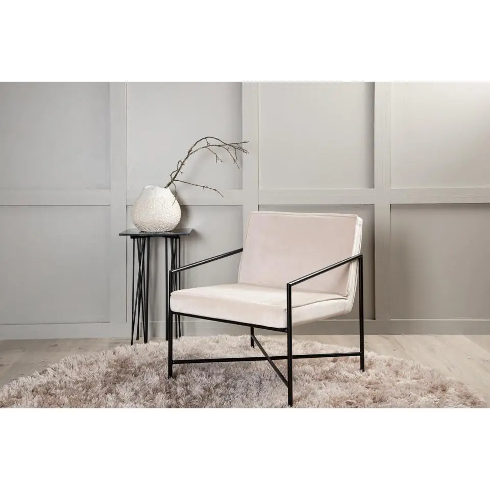 Svea - Nara fauteuil - velvet - champagne