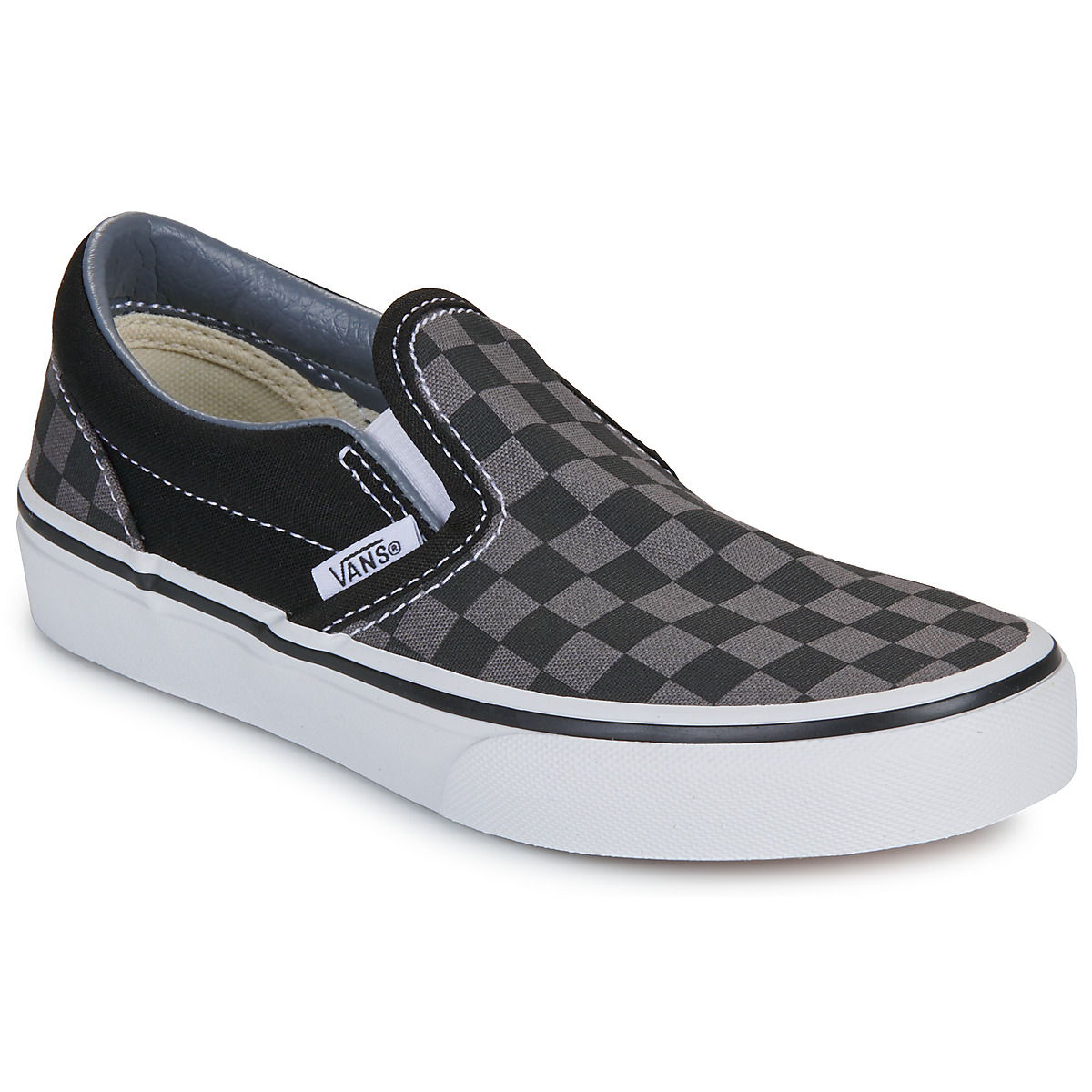 Vans - UY Classic Slip-On (Checkerboard) Blk/Pewter - Black / Grey