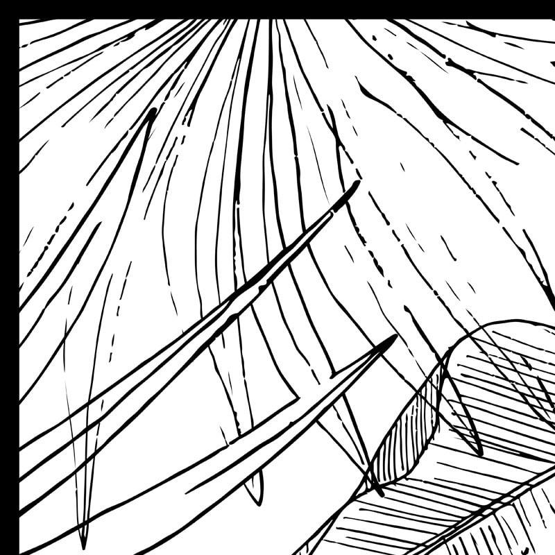 LÄMNAR SVART - Tête de lit L140xH 70cm