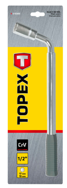 Klucz do kół rozciągany, 17 x 19 mm TOPEX 37D305