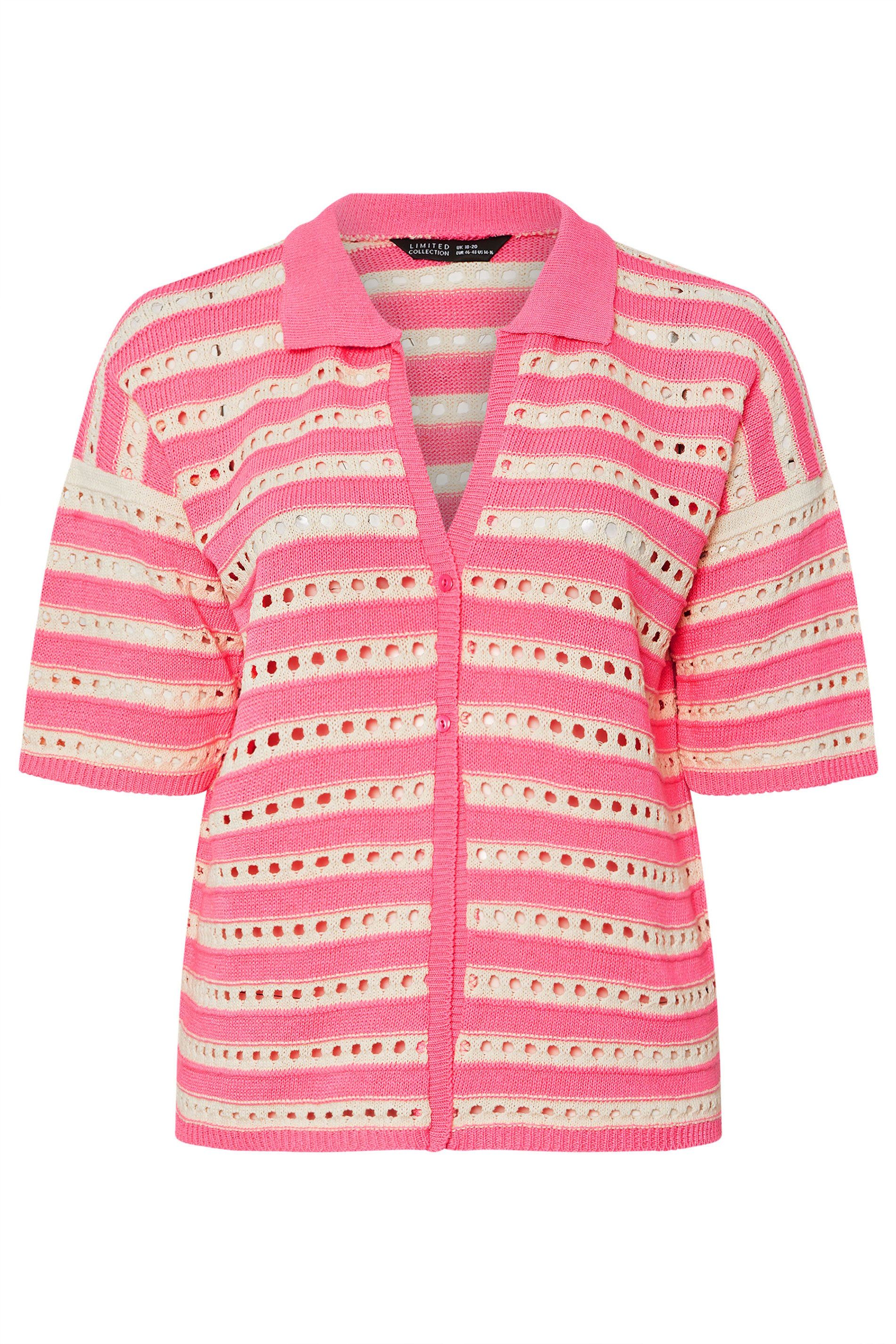 Yours Stripe Crochet Shirt