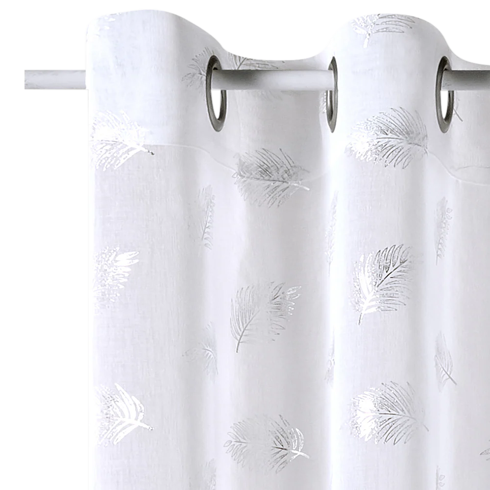 4MURS Voilage FUEGO coloris blanc 140 x 240 cm