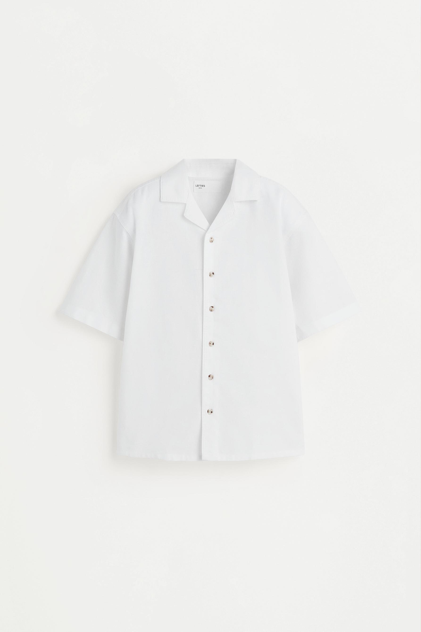 Camisa resort lino - algodón
