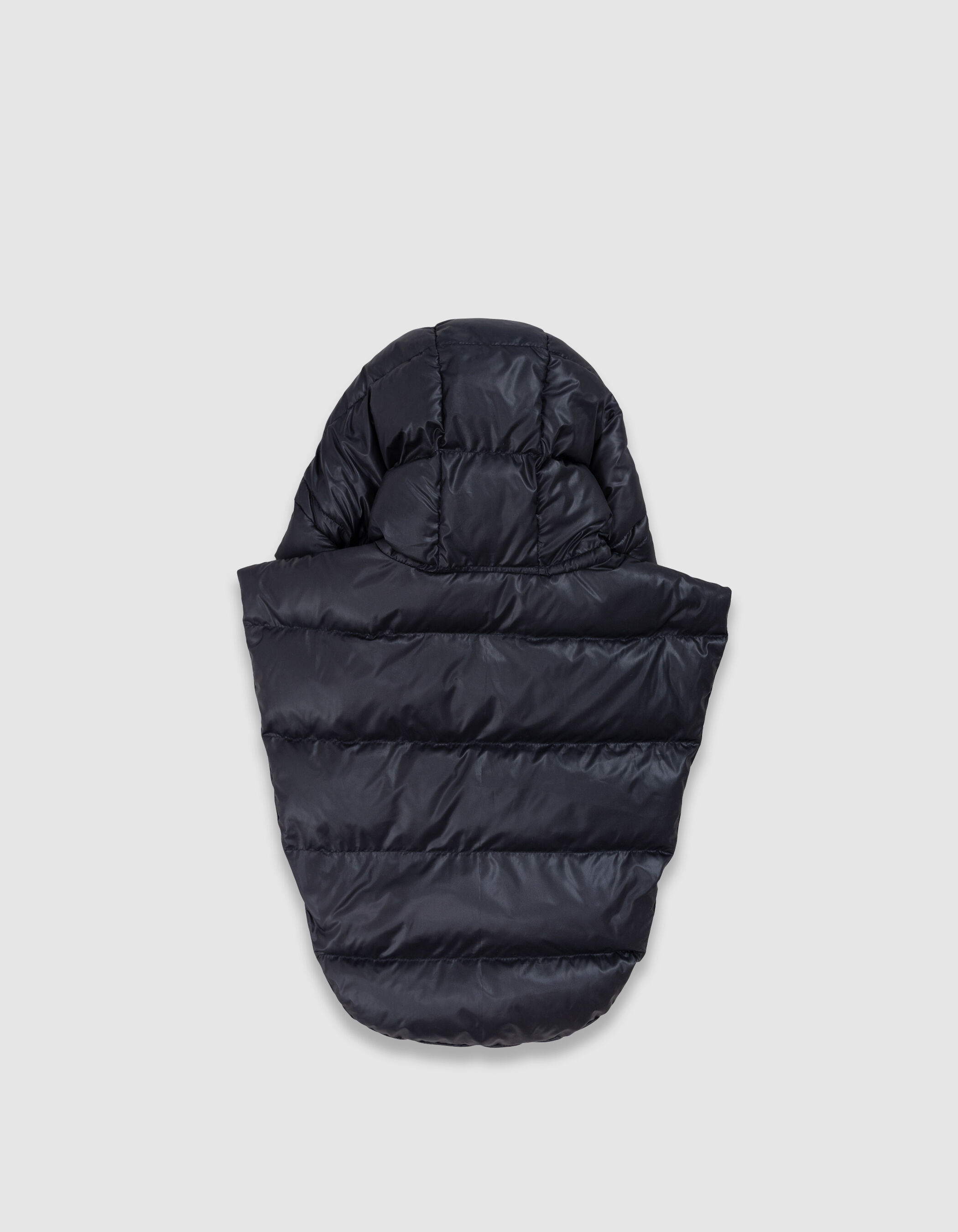 Capuche doudoune noire nylon matelassé Femme