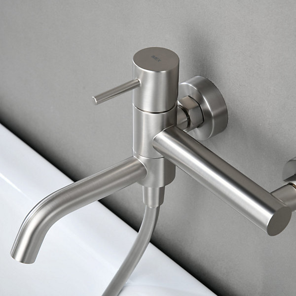 Mitigeur Bain/Douche Anti-Calcaire en Niquel Brossé IMEX MONZA BDM039-4NQ