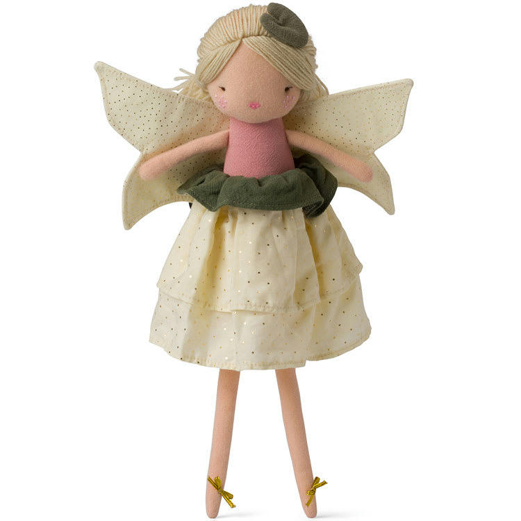 - Poupée souple fée Dolores avec robe écrue (35 cm)