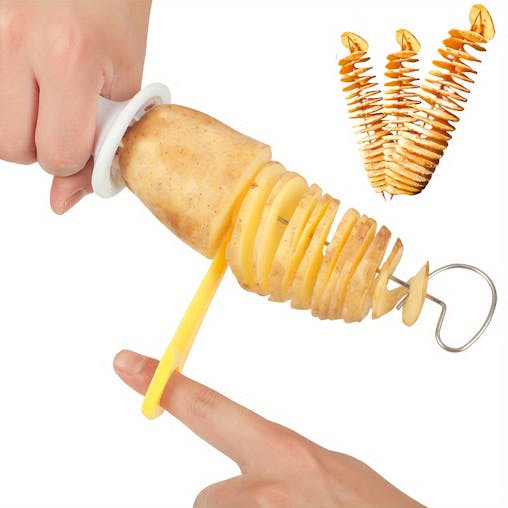 NNETM 6pcs Camping Potato Barbecue Skewers Slicer Tool