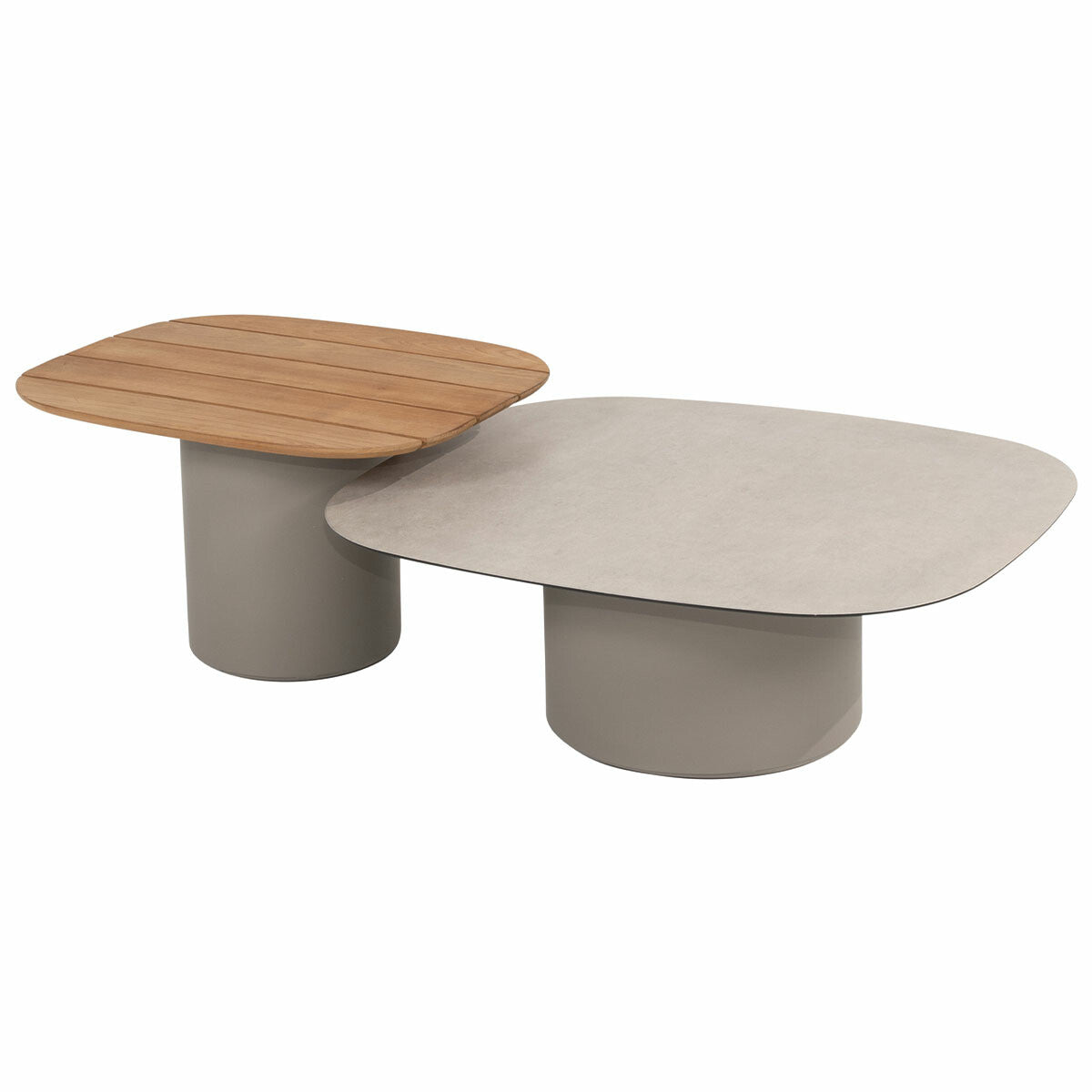 Taste by 4 Seasons loungetafels Demi 50x60 cm en 70x80 cm cloud - set van 2