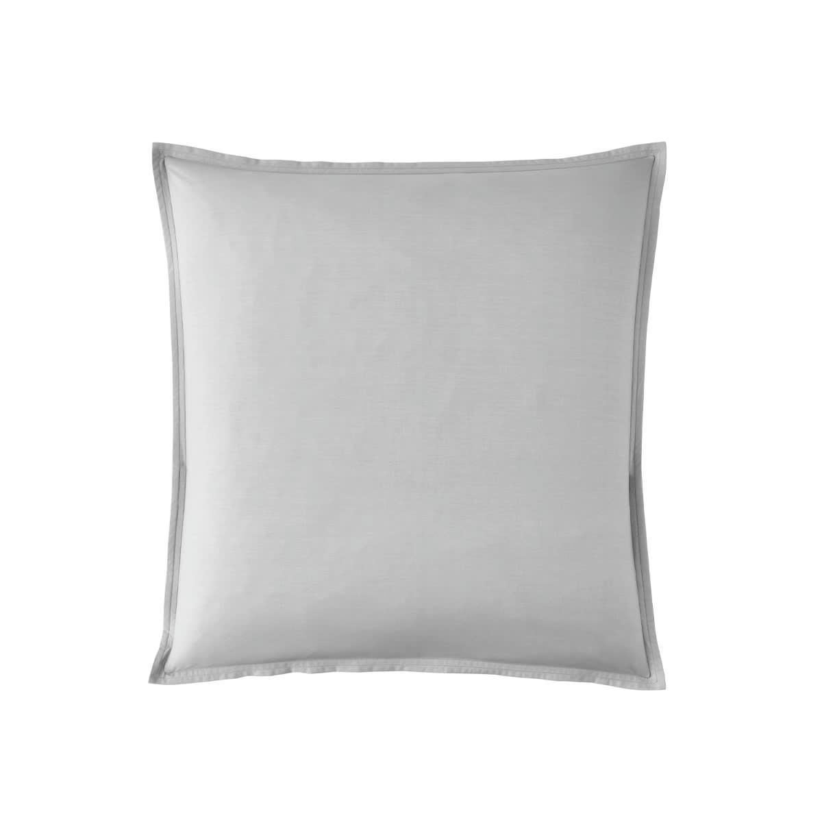 PREMIÈRE - Taie d'oreiller en percale de coton gris galet 65x65