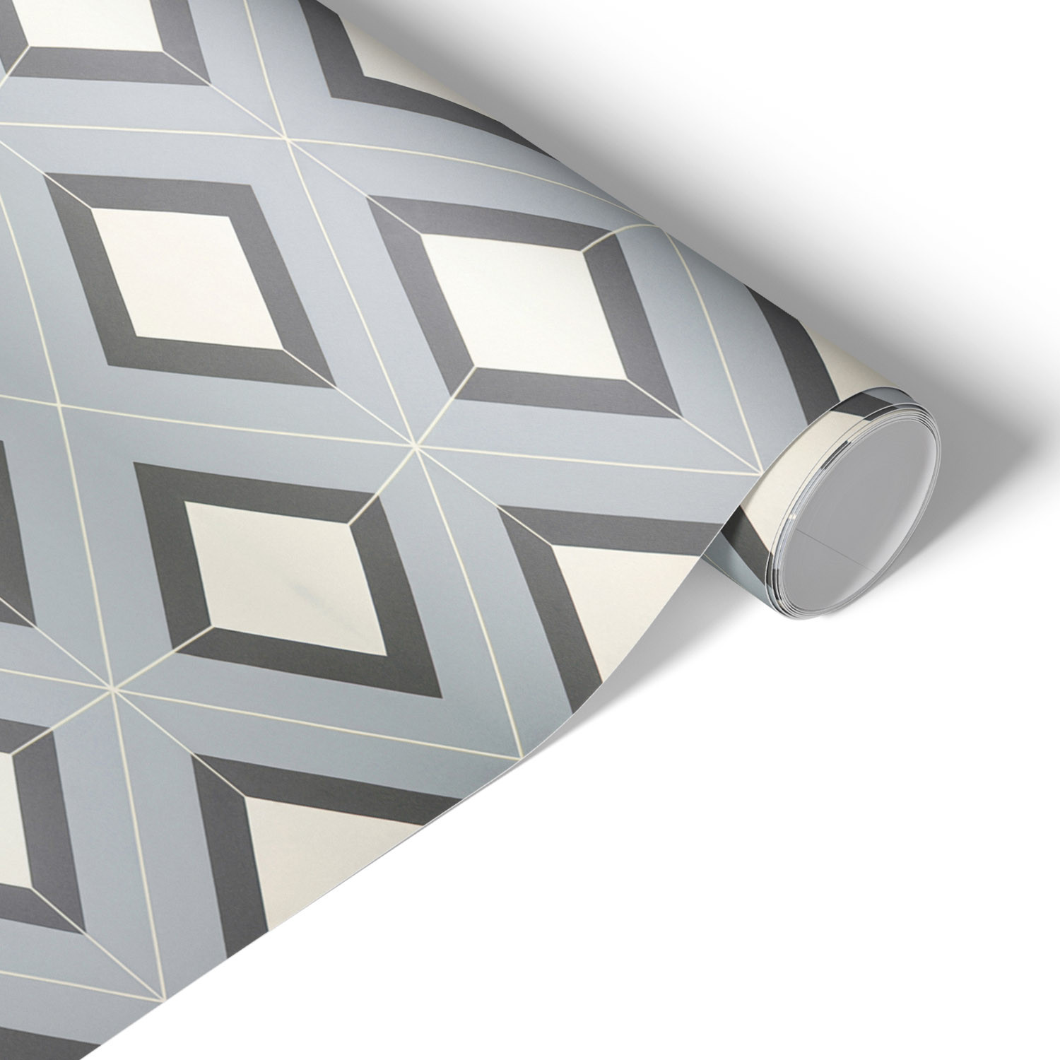 Okleina meblowa Szaro-błękitna geometria 50x100 Folia samoprzylepna