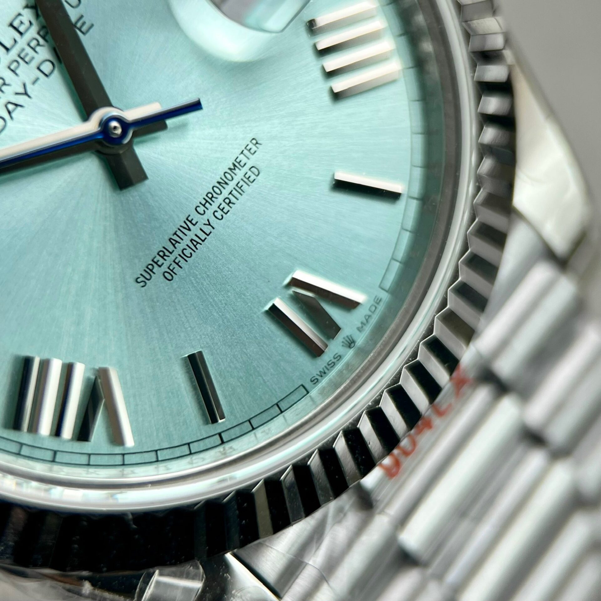 Rolex Day-Date 228236 904L Steel Ice Blue Dial 40mm Super Clone