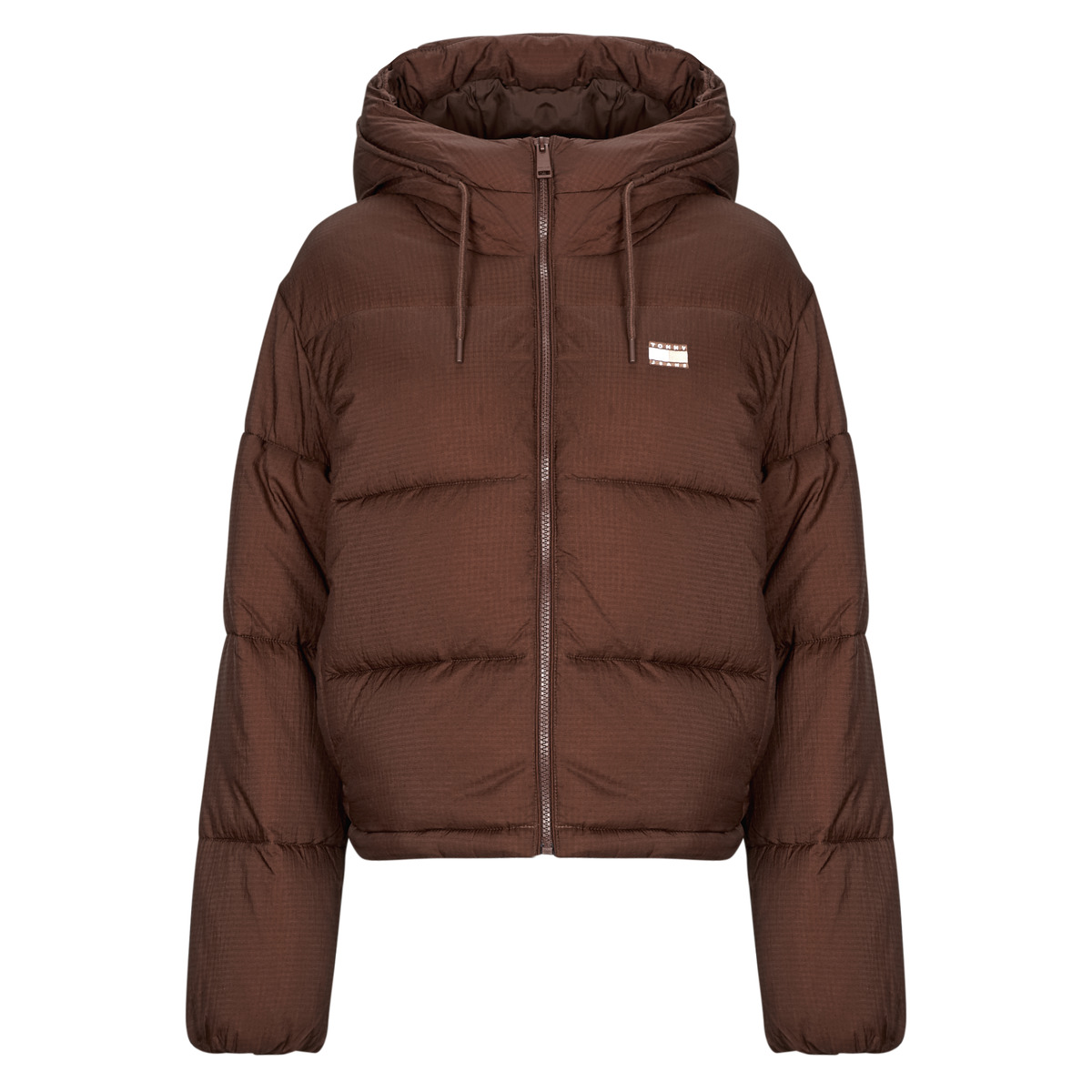 Tommy Jeans - TJW HOODED PUFFER JACKET - Brown