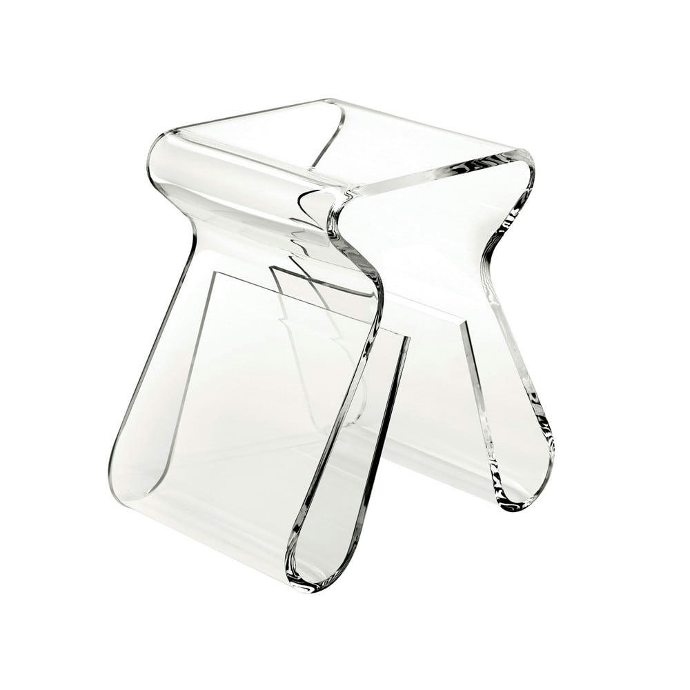MAGINO - Tabouret acrylique transparent H 42cm