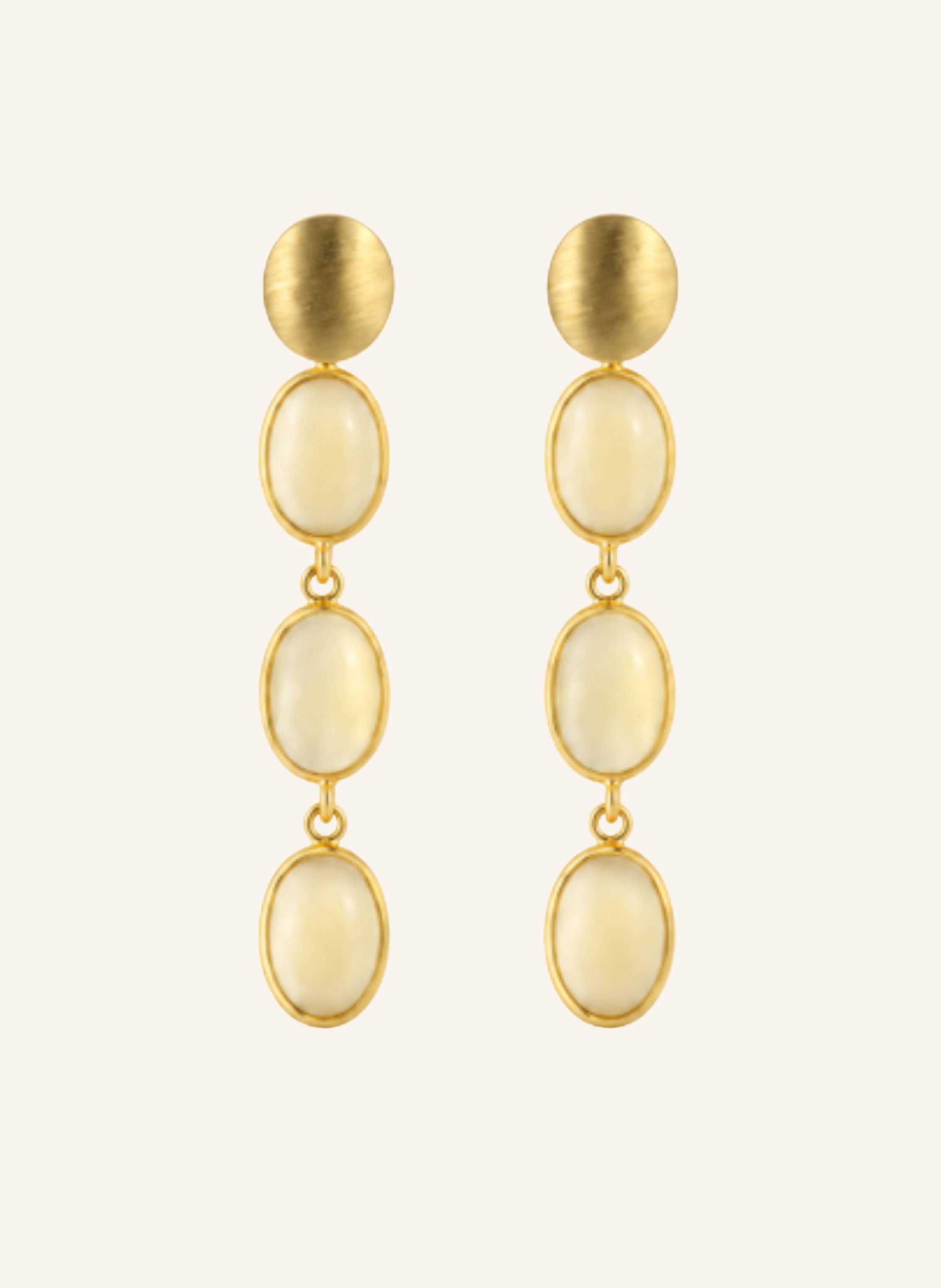 LOTT.gioielli 101400002614 APRIL CE QU THREE FRAMED STONES WAX MIX by GLAMBOU
