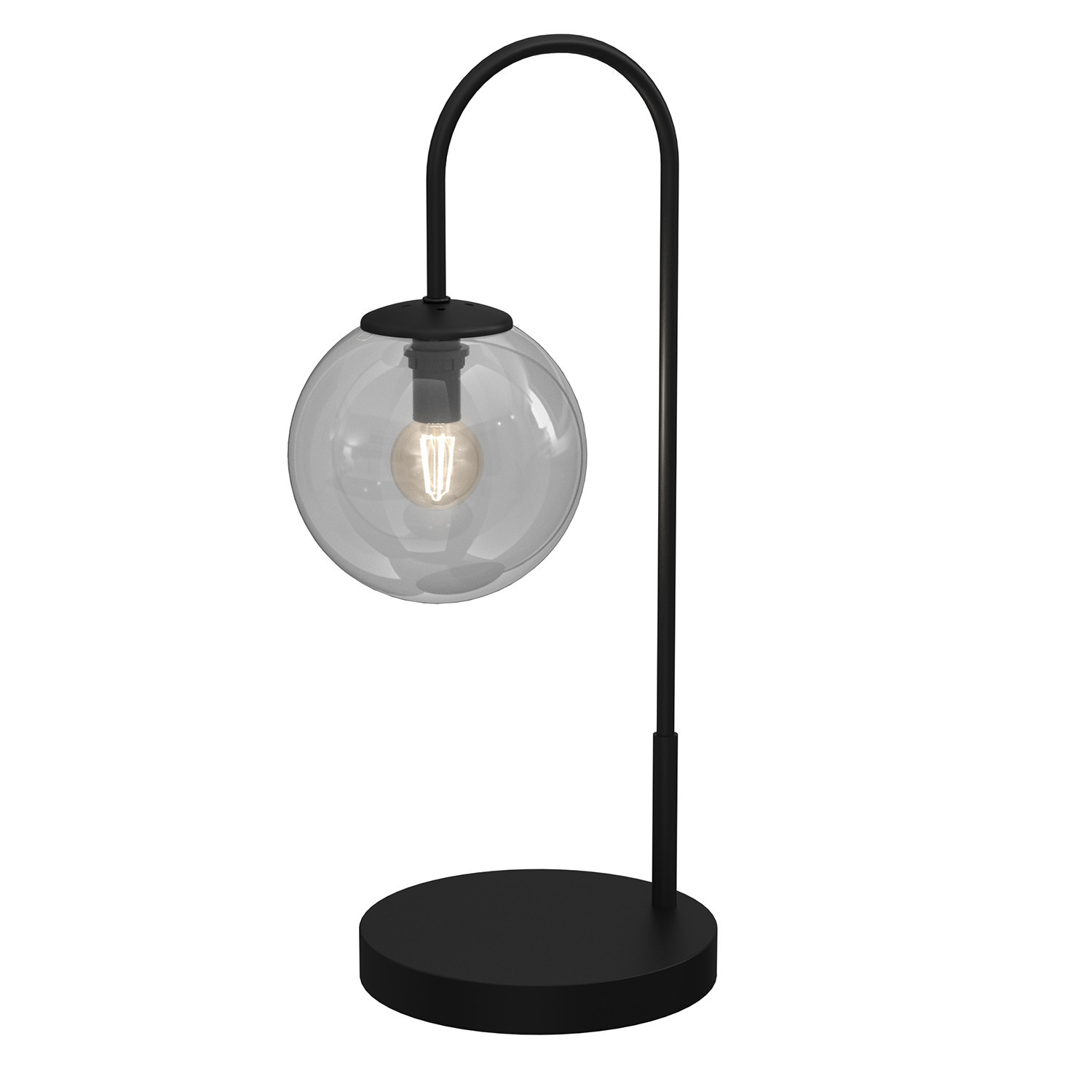 Lampa stołowaczarna matowa Cambridge 1xE14x15W wys:52cm Luminex