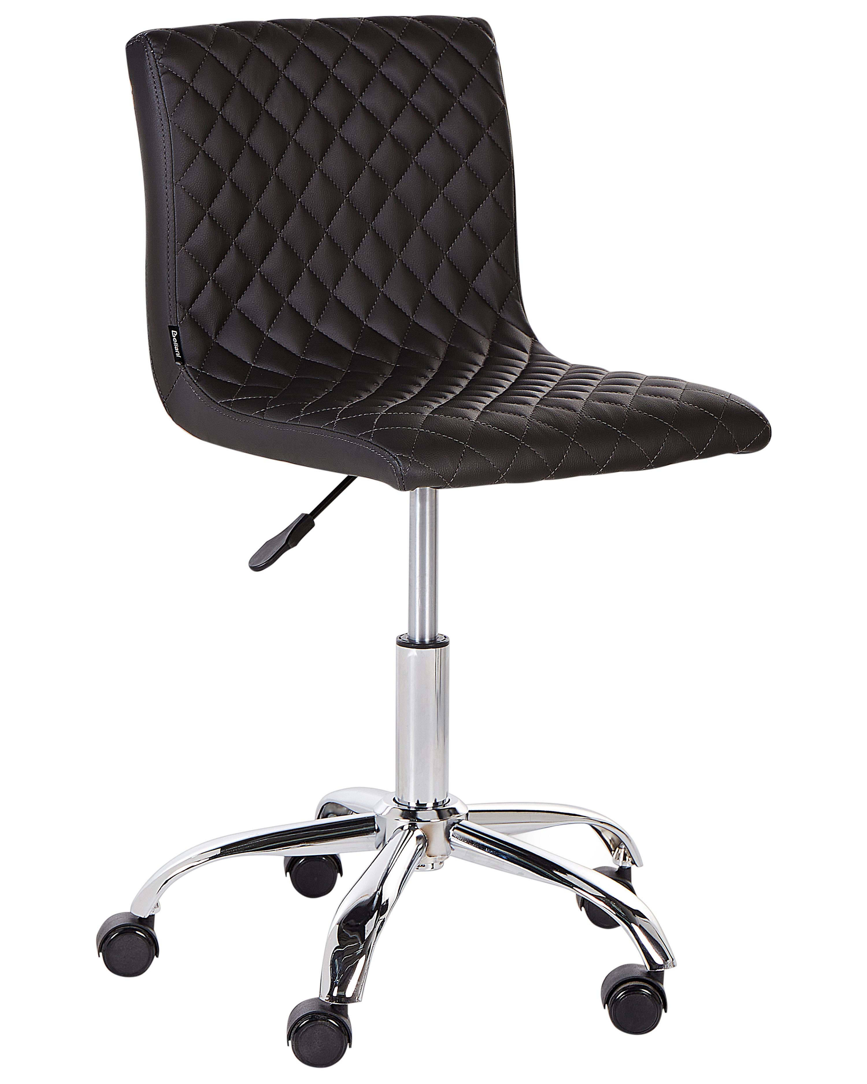 Desk Chair ORLANDO Faux Leather Black