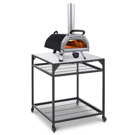 Table Large en inox pour four à pizza - Ooni