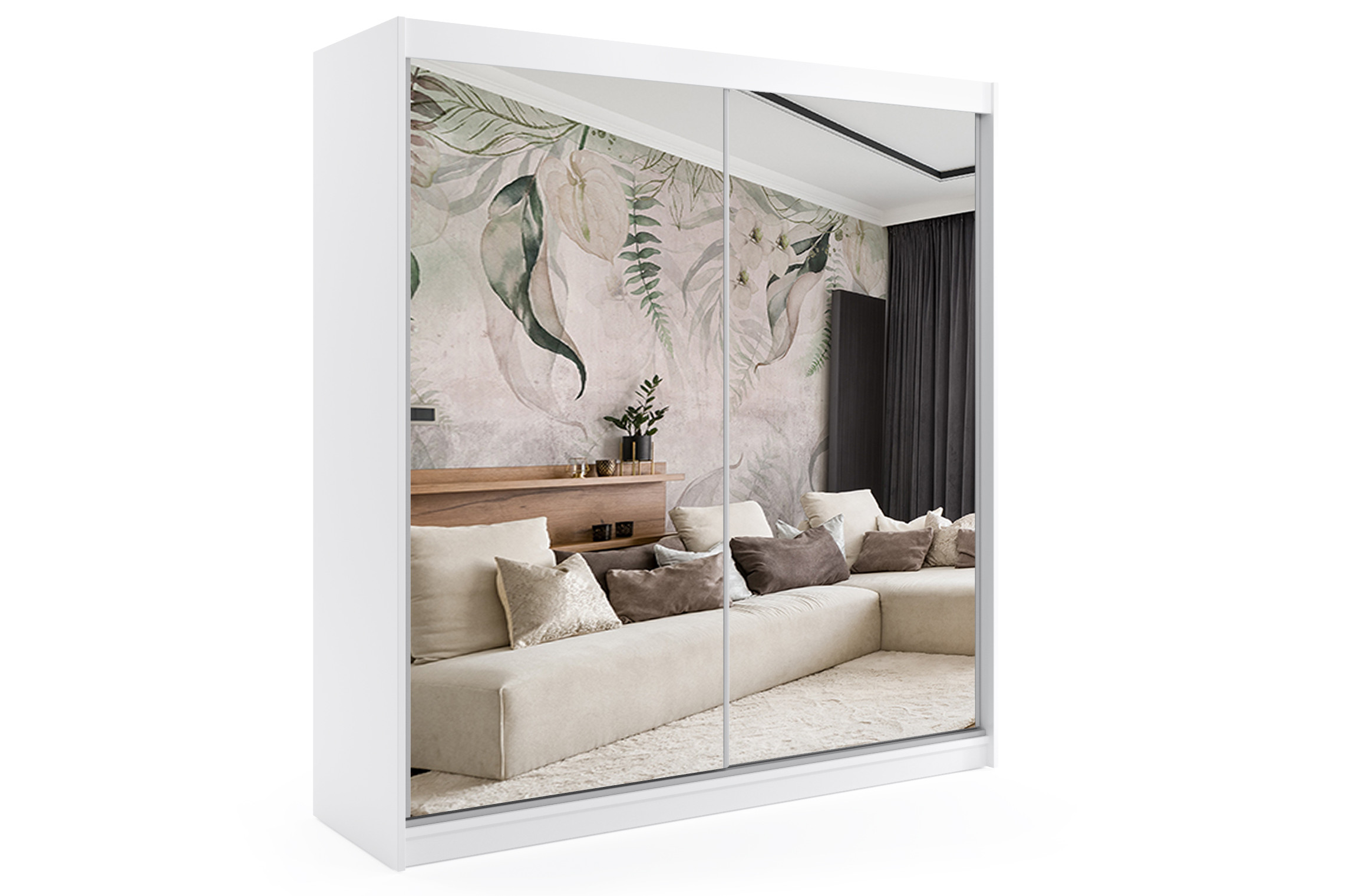 Szafa przesuwna z LED DEBI - 200x216