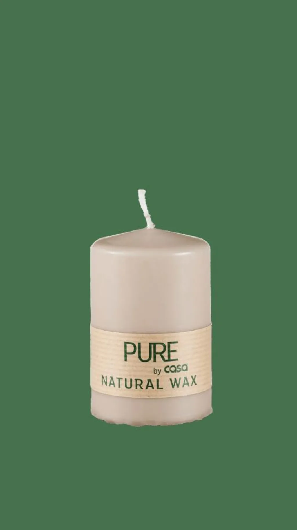 Bougies^CASA PURE Bougie Cylindrique Gris