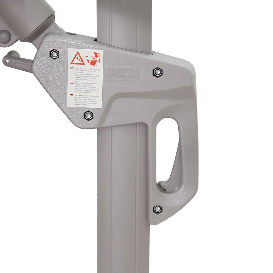 Garden Impressions Zweefparasol Hawaii Deluxe 3x3m �?taupe �?zand