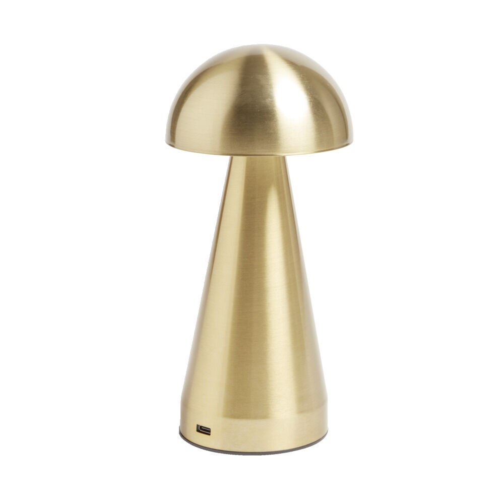 Lampe de table Roundi USB tactile jaune Ø9,5xH22,5cm