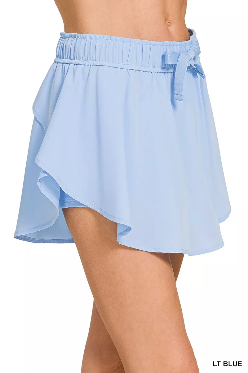 Soft Woven Active Skorts with Pockets