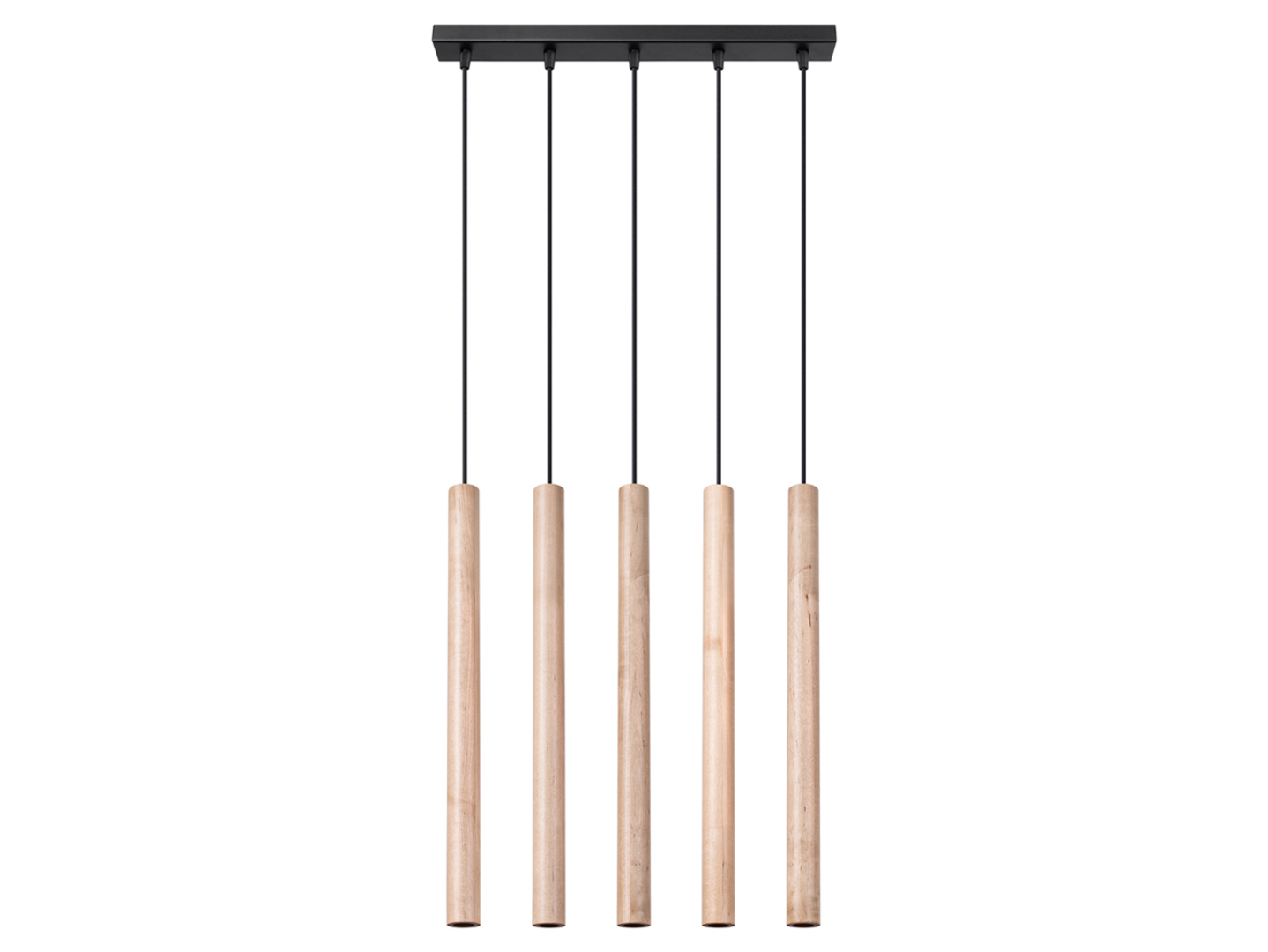 Lampa wisząca Pastelo 5-punktowa 100 cm stalowa brązowa